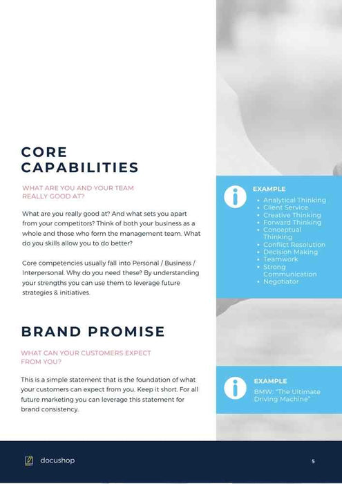 One Page Plan Template & Guide One Page Plan Template & Guide