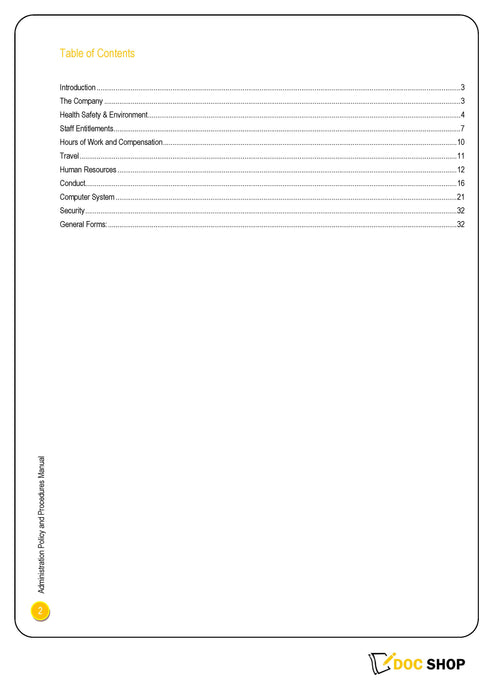 Company Policy & Procedures Manual