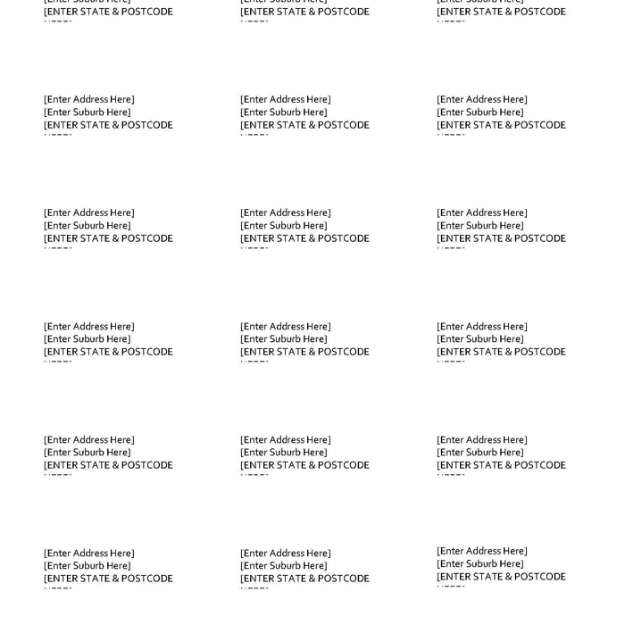 Avery Address Labels Avery Address Labels