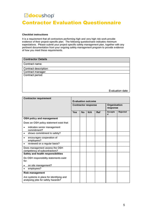 Complete Occupational Health & Safety Pack