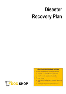 IT Disaster Recovery Plan Template