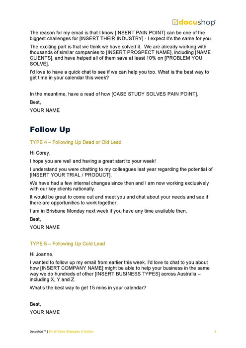 Sales Strategies & Scripts (Email & Phone) Sales Strategies & Scripts (Email & Phone)