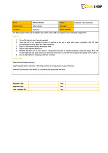 Employee Travel Incentives