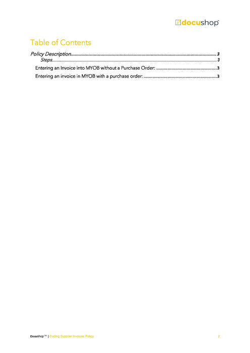Coding Supplier Invoices Policy Coding Supplier Invoices Policy