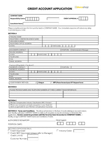 Credit Application