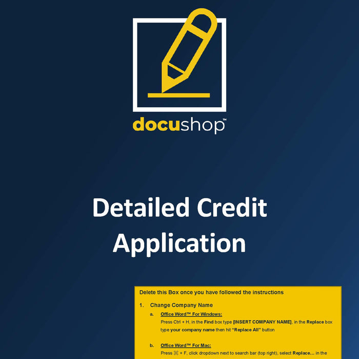 Credit Application Detailed Credit Application Detailed