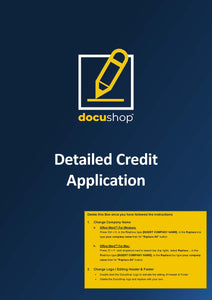 Credit Application Form