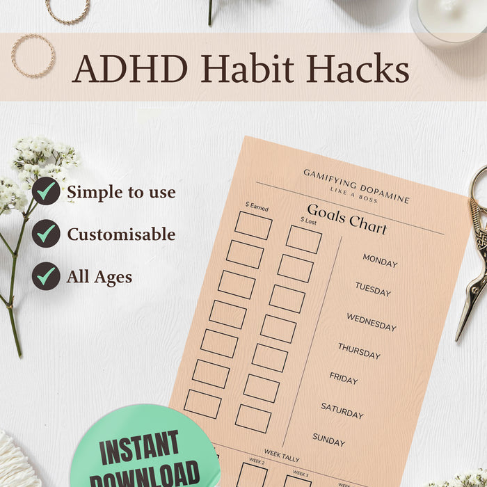 ADHD Habit Hacks Templates - Gamifying Dopamine ADHD Habit Hacks Templates - Gamifying Dopamine