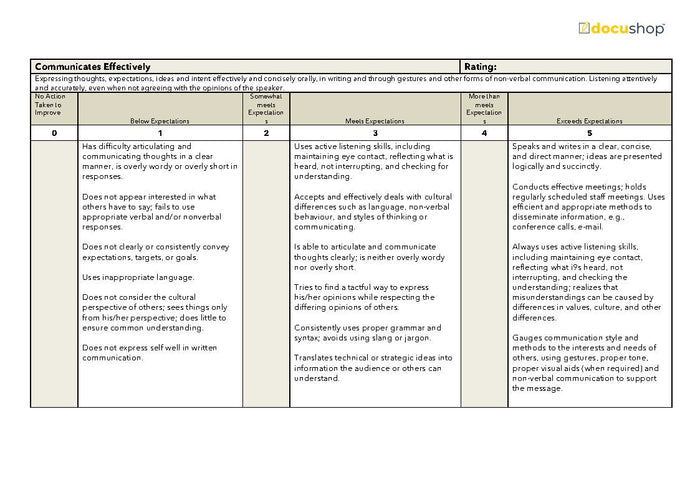Management Assessment Template Management Assessment Template