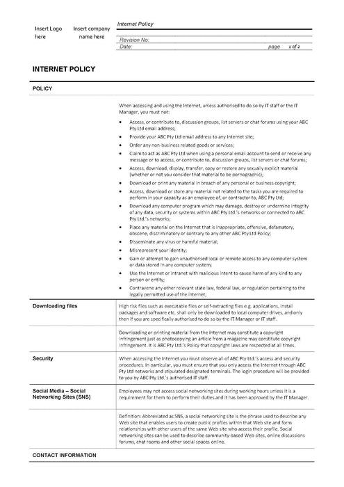 Internet Policy Internet Policy