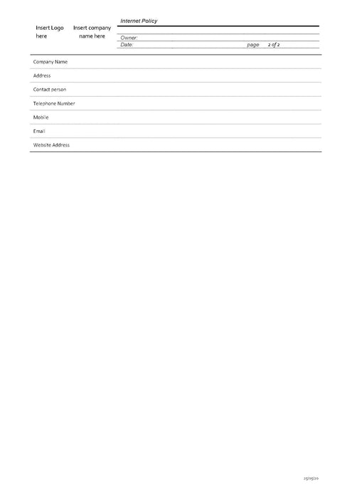 Internet Policy Internet Policy