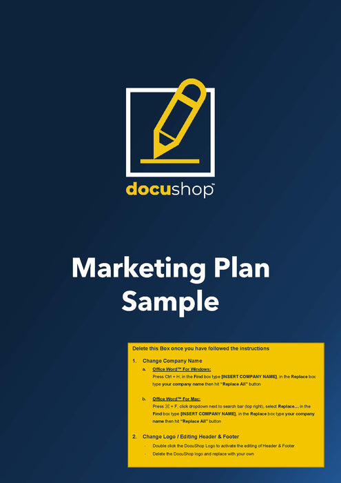 Marketing Plan Template Marketing Plan Template