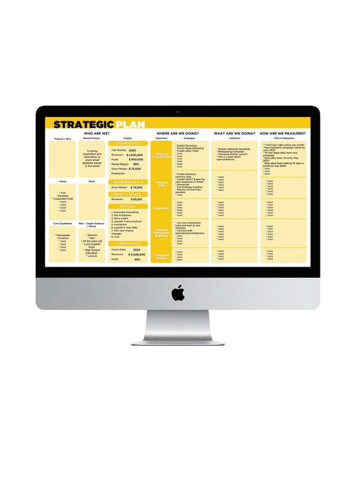 One Page Plan Template & Guide One Page Plan Template & Guide