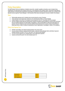 Accounts Payable - Expense Forms Policy