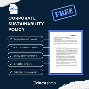 Corporate Sustainability Policy Template by Docushop