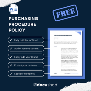 Free Editable Purchasing Policy Template