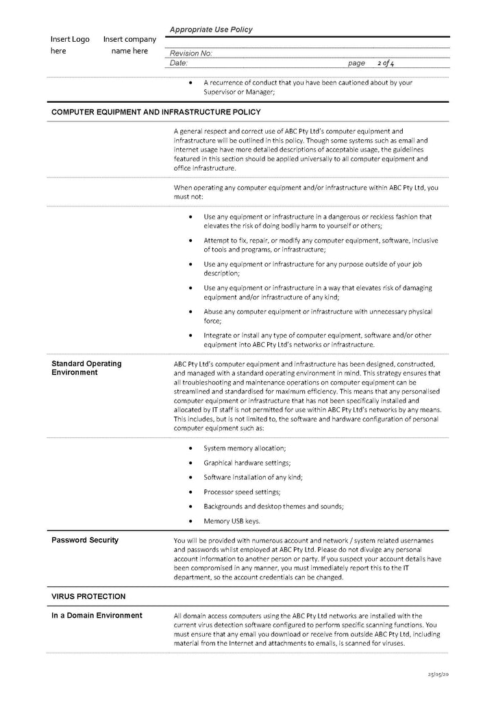 IT Appropriate Use Policy – docushop