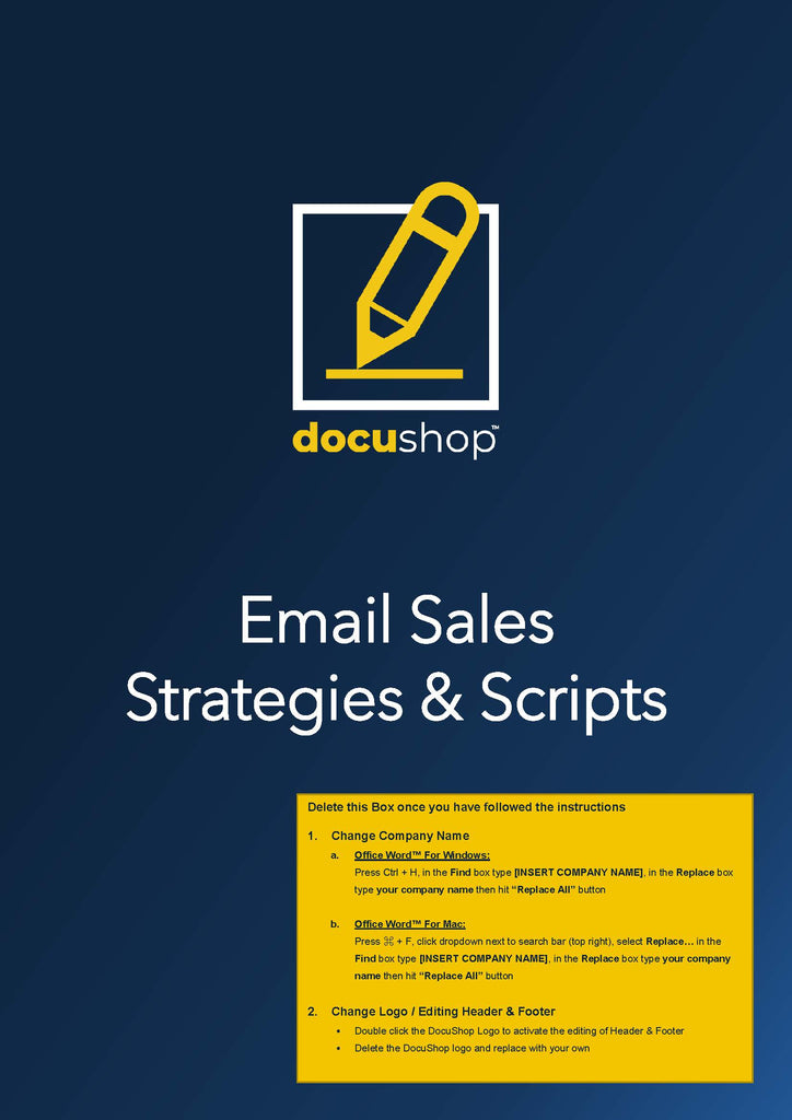 Sales Strategies & Scripts (Email & Phone)