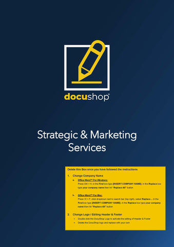 Future Client Proposal - Strategic Advice & Marketing Template