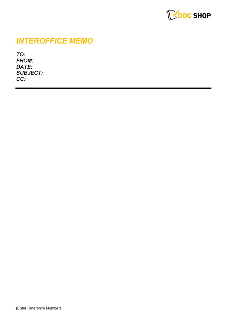 Interoffice Memo Template