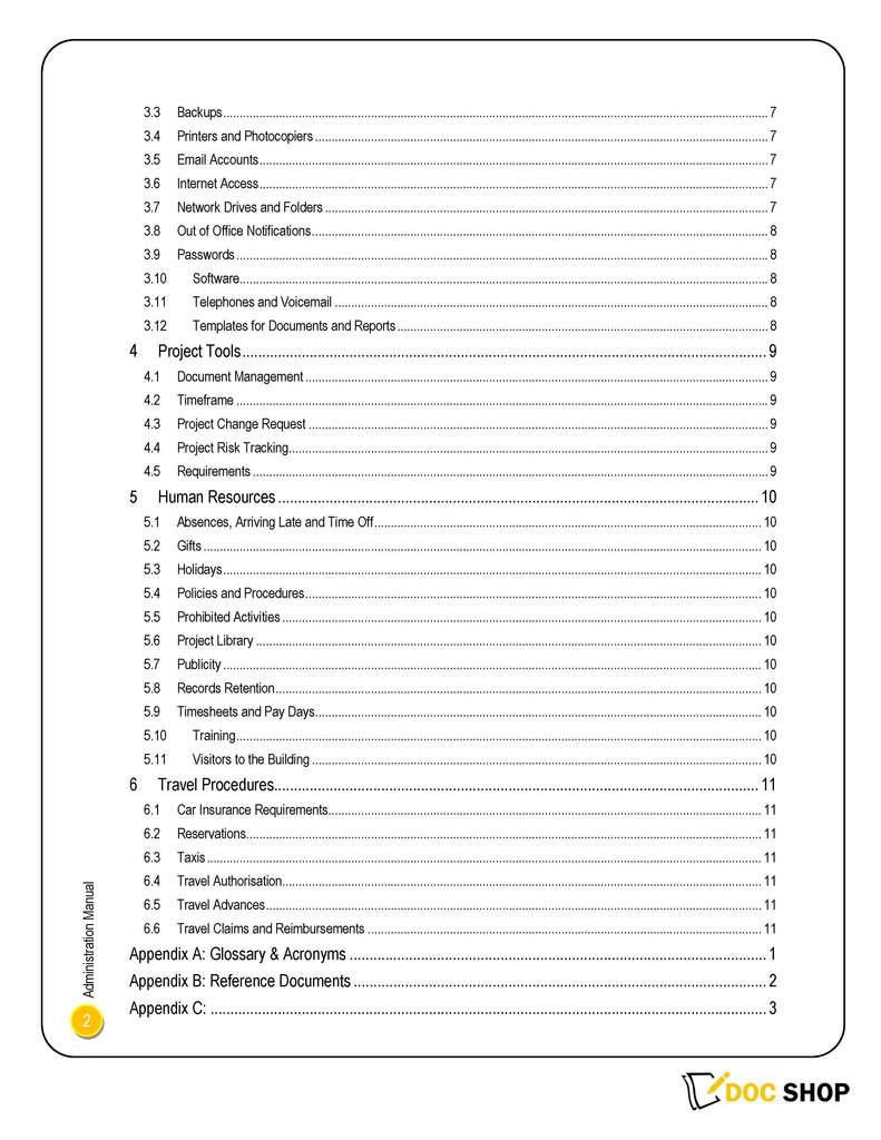 Administration Policies & Procedures Manual – docushop