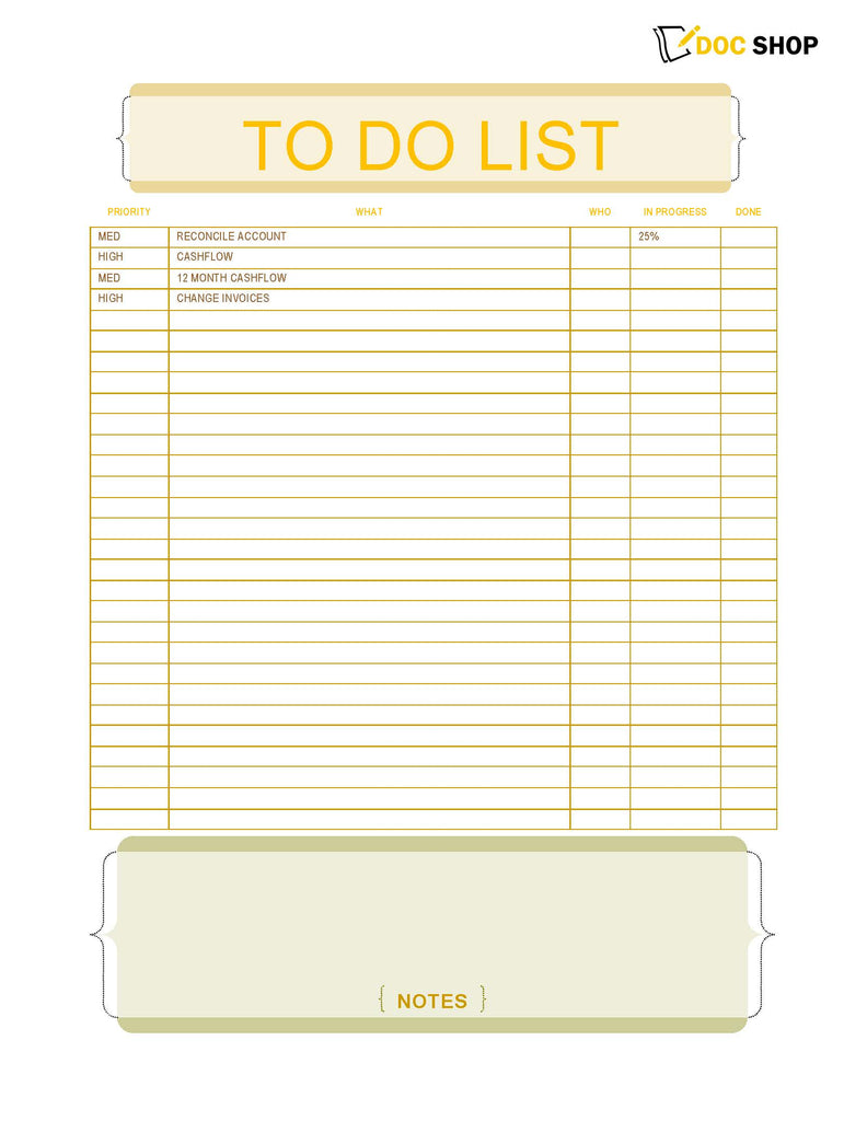 To Do List